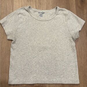 Brandy Melville Gray Baby Tee